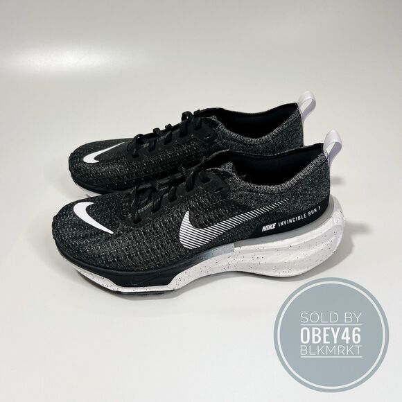 Nike ZoomX Invincible Run Flyknit 3 'Oreo' DR2615-002 Size 6M 7.5W - Picture 1 of 7